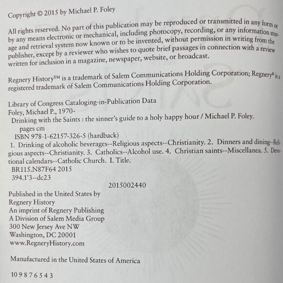 Drinking with the Saints: The Sinners Guide to a Holy Happy Hour Hardcover - Picture 11 of 16